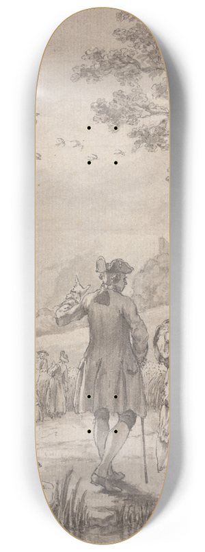 Samuel Wale - An Eclipse in Harvest Time 8.25 inch art skate deck