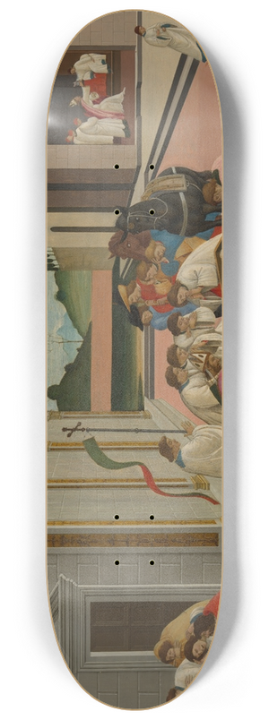 Sandro Botticelli - Three Miracles of Saint Zenobius 8.25 inch art skate deck