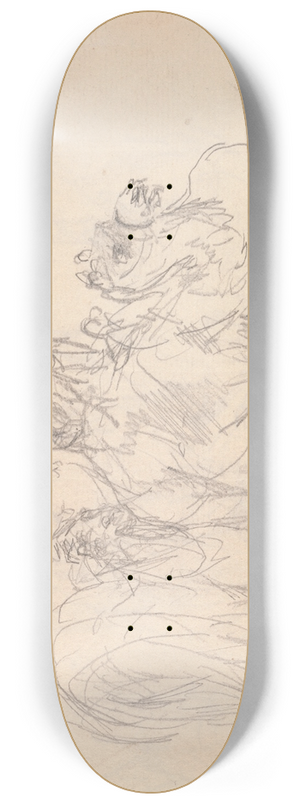 Sawrey Gilpin - Figures on camels 8.25 inch art skate deck