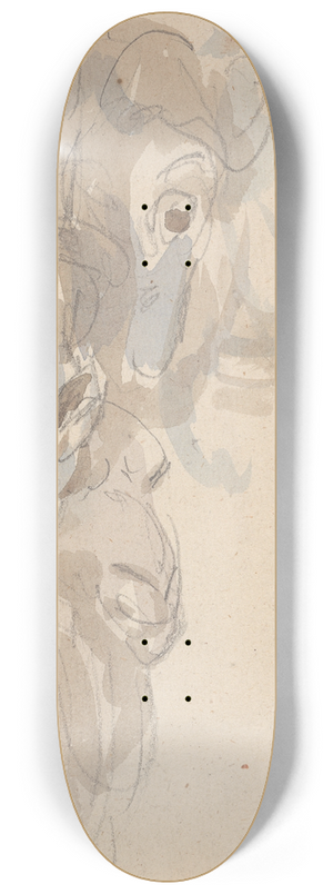 Sawrey Gilpin - Study of a camels head 8.25 inch art skate deck