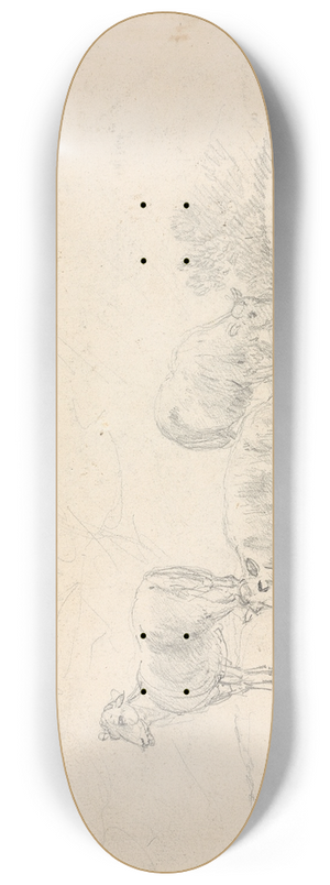 Sawrey Gilpin - Three Sheep 8.25 inch art skate deck