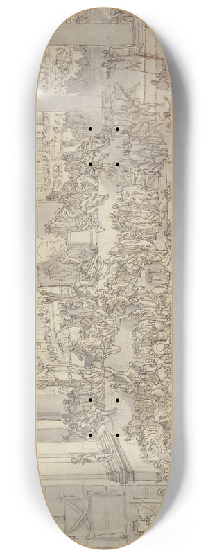 Sbastien Leclerc - Der Einzug Alexanders in Babylon 8.25 inch art skate deck