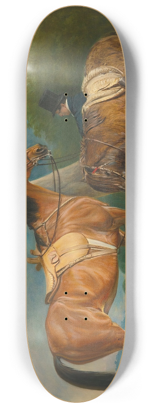 John Ferneley - Lady Thorolds Hunter And Shetland Pony With Groom 8.25 inch art skate deck