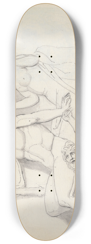 John Flaxman - Bacchic Scene, Palazzo Naro, Rome 8.25 inch art skate deck