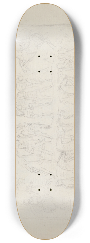 John Flaxman - Decursio Scene, Column of Antonius Pius, Piazza Montecitorio, Rome 8.25 inch art skate deck John Flaxman - Decursio Scene, Column of Antonius Pius, Piazza Montecitorio, Rome 8.25 inch art skate deck