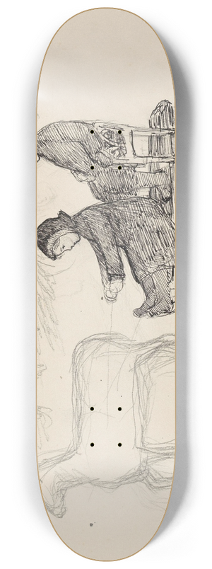 Signe Scheel - Barn med bukk 8.25 inch art skate deck