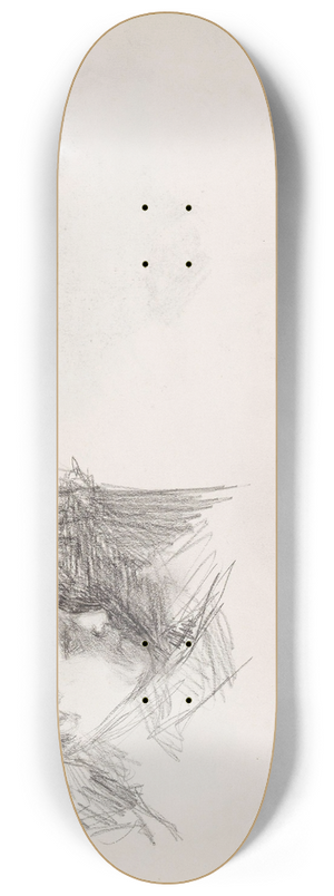 Signe Scheel - Kvinnehode i profil 8.25 inch art skate deck