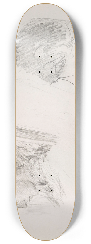 Signe Scheel - Mrs. Schneider; two sketches 8.25 inch art skate deck