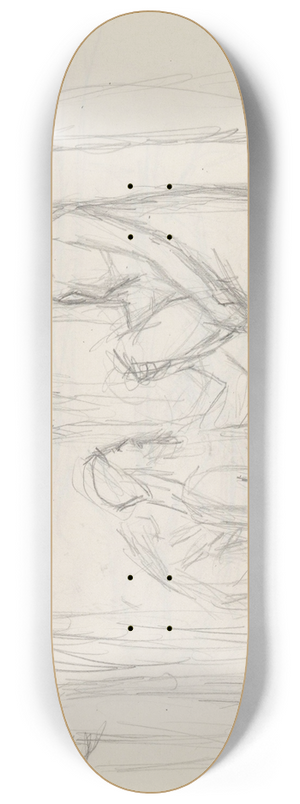 Signe Scheel - Rebecca og Elieser 8.25 inch art skate deck