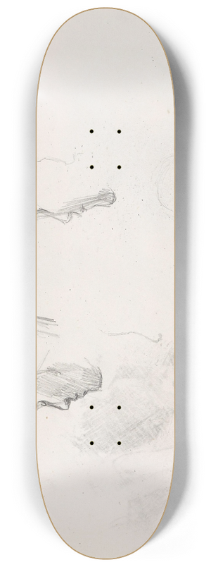 Signe Scheel - Studie av hode 8.25 inch art skate deck
