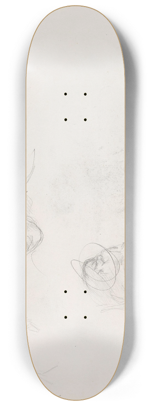 Signe Scheel - Studie av hoder 8.25 inch art skate deck
