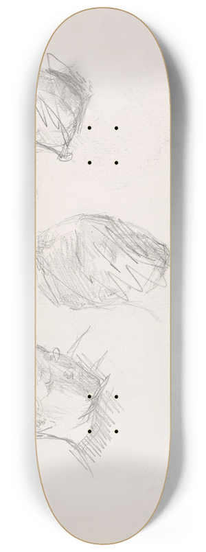 Signe Scheel - Studier av et hode 8.25 inch art skate deck