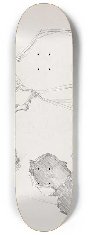 Signe Scheel - Studier av et kvinnehode 8.25 inch art skate deck