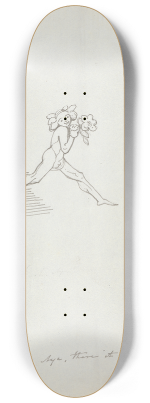 John Flaxman - Puck. Aye, there it is 8.25 inch art skate deck John Flaxman - Puck. Aye, there it is 8.25 inch art skate deck