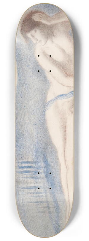 Simeon Solomon - The Sleeping Endymion 8.25 inch art skate deck
