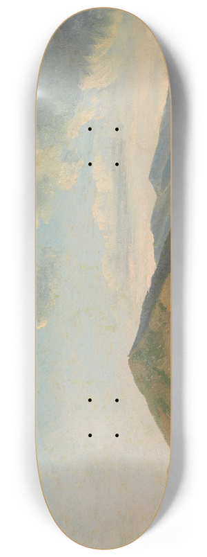 Simon Denis - Mountainous Landscape at Vicovaro 8.25 inch art skate deck