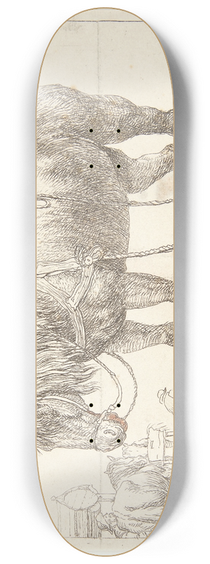 Simon de Vlieger - Hvilende arbejdshest 8.25 inch art skate deck