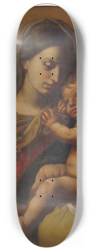 Simone Cantarini - Madonna And Child 8.25 inch art skate deck