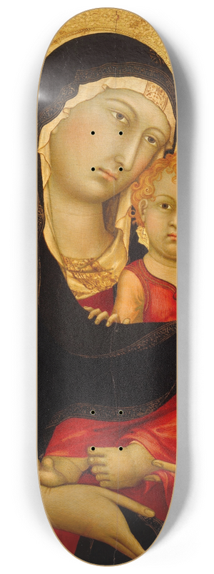 Simone Martini - Madonna and Child 8.25 inch art skate deck