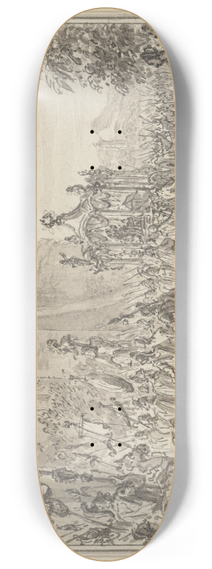 Simon Fokke - Das Begrbnis Alexanders 8.25 inch art skate deck