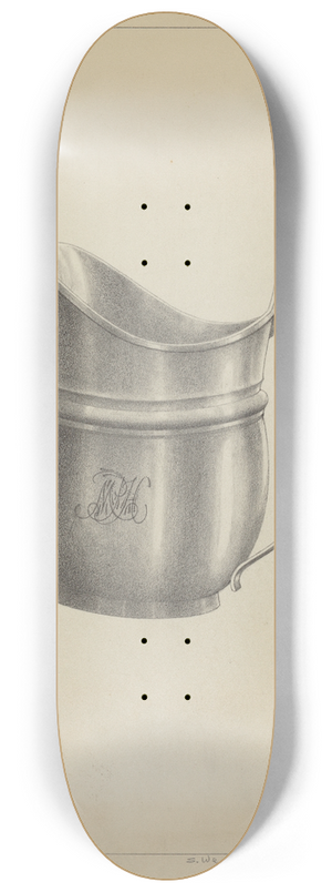 Simon Weiss - Silver Creamer 8.25 inch art skate deck