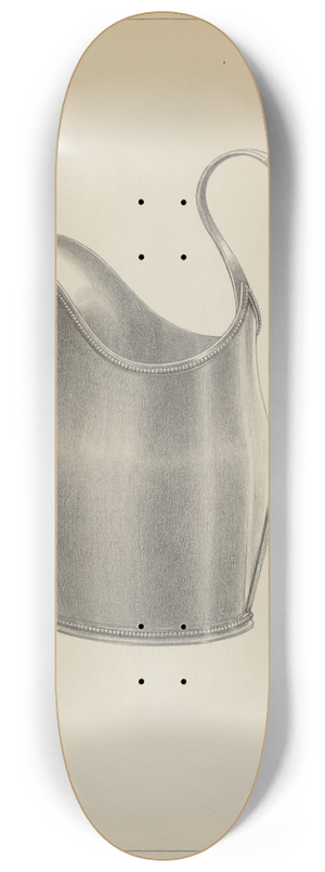 Simon Weiss - Silver Creamer 8.25 inch art skate deck