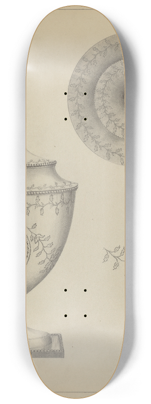 Simon Weiss - Silver Sugar Bowl 8.25 inch art skate deck