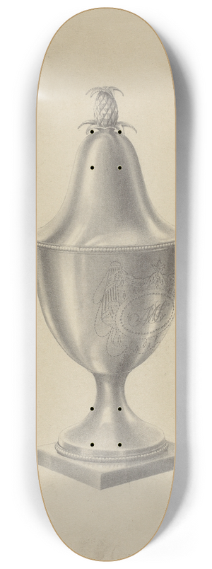 Simon Weiss - Silver Sugar Bowl 8.25 inch art skate deck