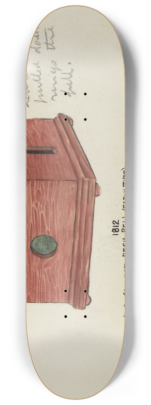 American 20th Century - Desk Bell 8.25 inch art skate deck