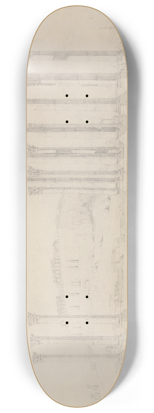 John Foster - Temple of Jupiter, Athens 8.25 inch art skate deck John Foster - Temple of Jupiter, Athens 8.25 inch art skate deck