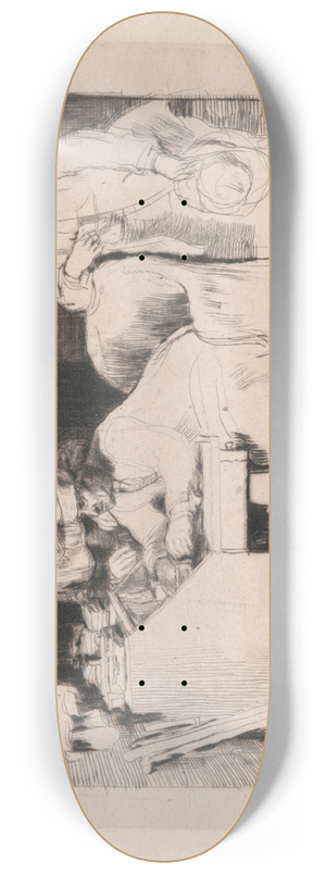 Sir David Wilkie - Finding the Will 8.25 inch art skate deck