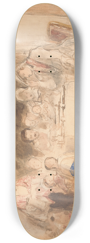 Sir David Wilkie - Grace Before Meat 8.25 inch art skate deck