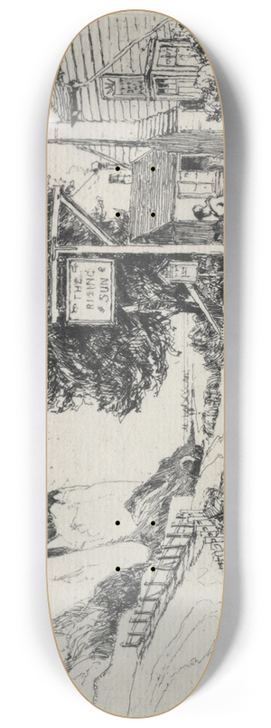 Sir Frank Short - The Rising Sun 8.25 inch art skate deck