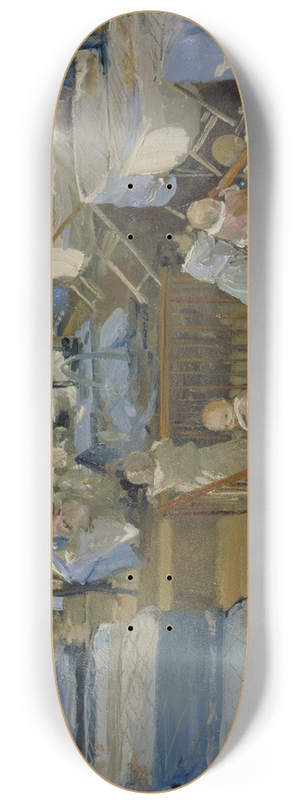 Sir John Lavery - Lady Henrys Crche, Woolwich 8.25 inch art skate deck