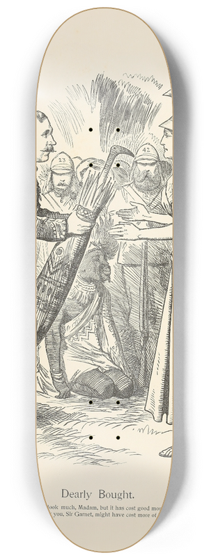 Sir John Tenniel - Dearly Bought 8.25 inch art skate deck
