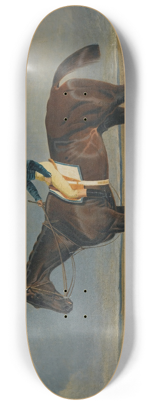 John Frederick Herring Snr. - Margrave, A Liver Chestnut RacehorseWith Jockey James Robinson Up, At Doncaster 8.25 inch art skate deck