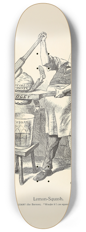 Sir John Tenniel - Lemon-Squash 8.25 inch art skate deck