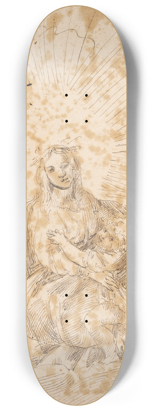 Sir Joshua Reynolds - Virgin and Child 8.25 inch art skate deck