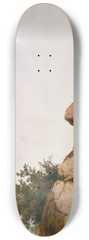 John Frederick Kensett - Beach at Beverly 8.25 inch art skate deck