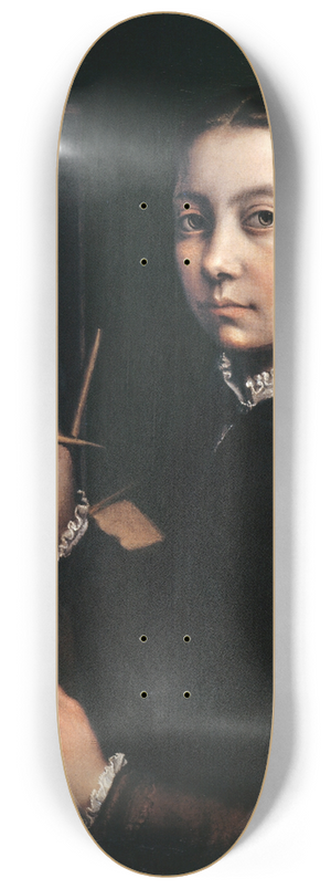 Sofonisba Anguissola - Self-portrait at the easel 8.25 inch art skate deck