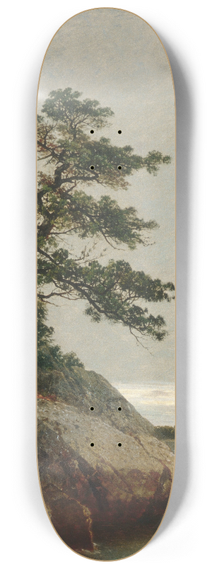 John Frederick Kensett - The Old Pine, Darien, Connecticut 8.25 inch art skate deck