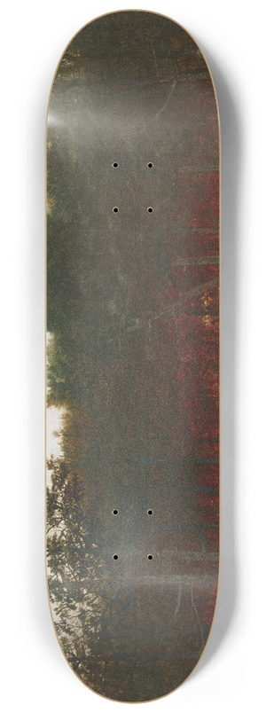 John Frederick Kensett - Twilight in the Cedars at Darien, Connecticut 8.25 inch art skate deck