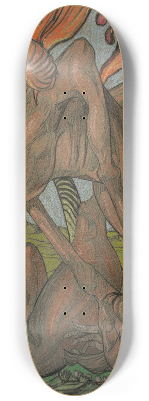 Stanisaw Ignacy Witkiewicz - Composition  Temptation of Adam 8.25 inch art skate deck