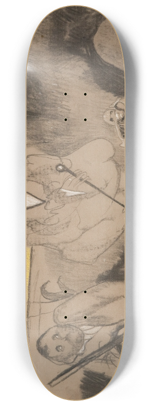 Stanisaw Ignacy Witkiewicz - Gravediggers monologue 8.25 inch art skate deck