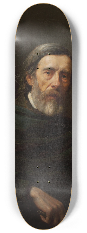 Stanisaw Rostworowski - Portrait of Aleksander Stankiewicz, painter 8.25 inch art skate deck