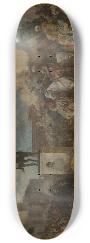 Stanisaw von Chlebowski - Entry of Sultan Mehmed II in Constantinople 8.25 inch art skate deck