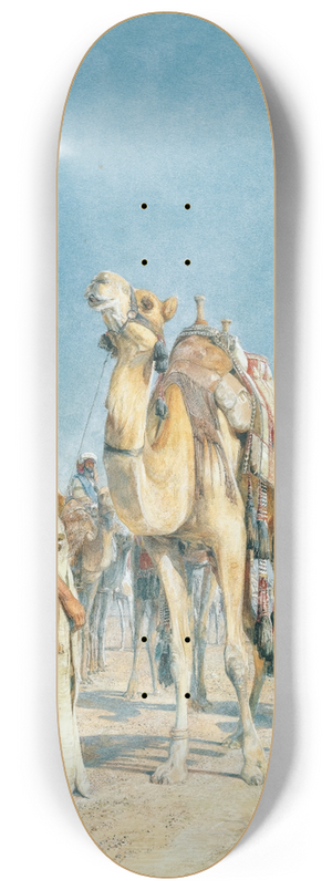 John Frederick Lewis - Halt In The Desert 8.25 inch art skate deck