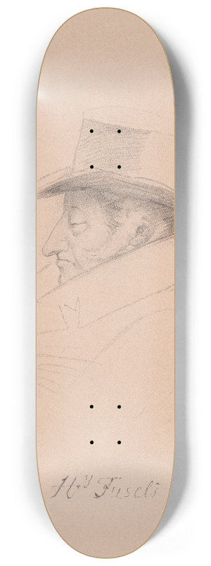John Frederick Lewis - Henry Fuseli 8.25 inch art skate deck John Frederick Lewis - Henry Fuseli 8.25 inch art skate deck
