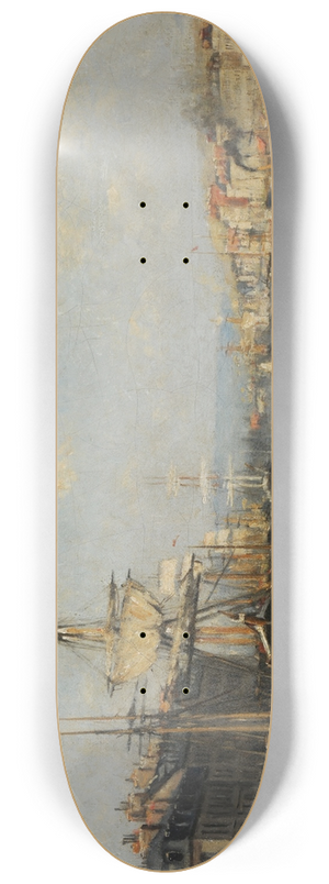 Stanislas Lpine - Le port de Rouen 8.25 inch art skate deck