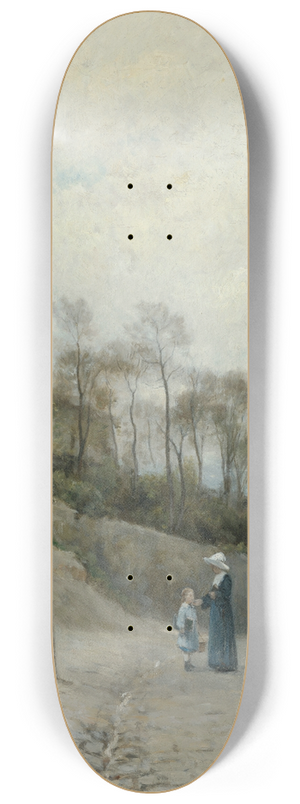 Stanislas Lpine - Montmartre, la rue Cortot 8.25 inch art skate deck